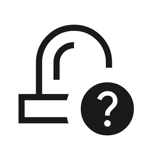 Siren question outline sharp icon, sharp-cornered style, from Material Symbols Light