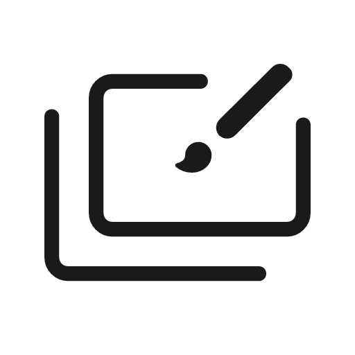 Slide library rounded icon, rounded style, from Material Symbols Light