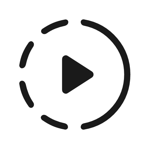 Slow motion video rounded icon, rounded style, from Material Symbols Light