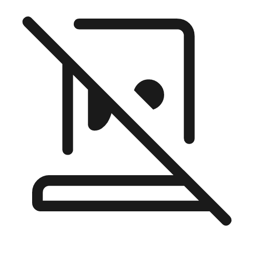 Smart card reader off outline rounded icon, rounded style, from Material Symbols Light