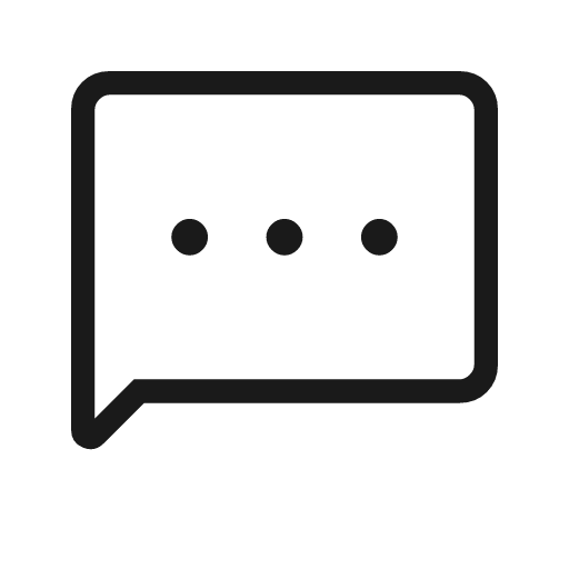 Sms outline rounded icon, rounded style, from Material Symbols Light