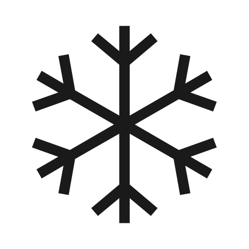Snowflake icon, solid style, from Material Symbols Light