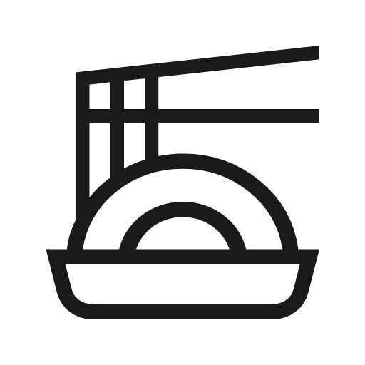 Soba outline icon, outline style, from Material Symbols Light