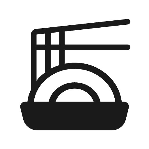 Soba rounded icon, rounded style, from Material Symbols Light