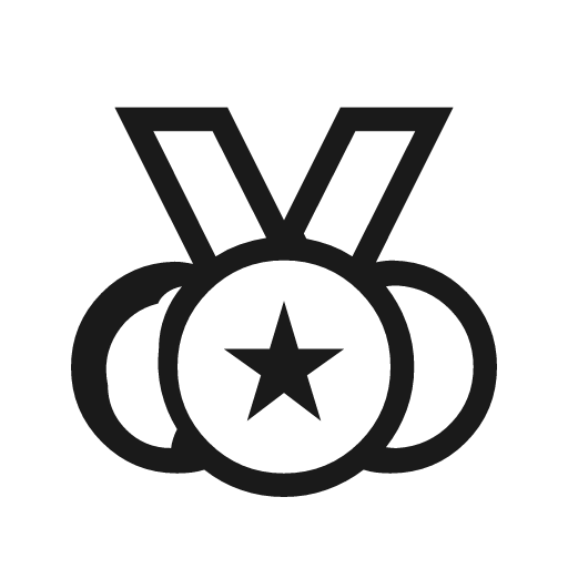 Social leaderboard outline icon, outline style, from Material Symbols Light