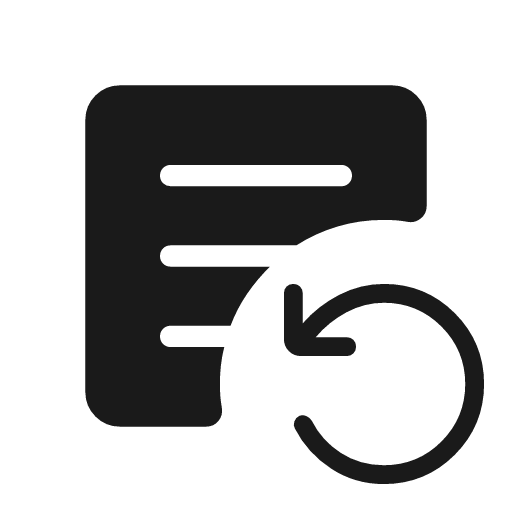 Source notes rounded icon, rounded style, from Material Symbols Light