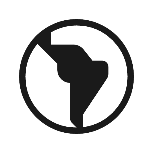 South america icon, solid style, from Material Symbols Light