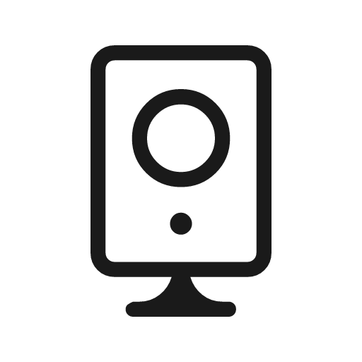 Speaker 2 outline rounded icon, rounded style, from Material Symbols Light