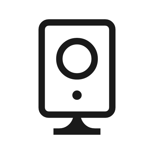 Speaker 2 outline icon, outline style, from Material Symbols Light