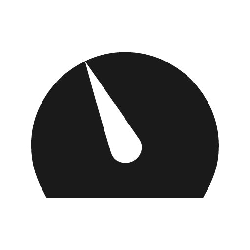 Speed 3 sharp icon, sharp-cornered style, from Material Symbols Light