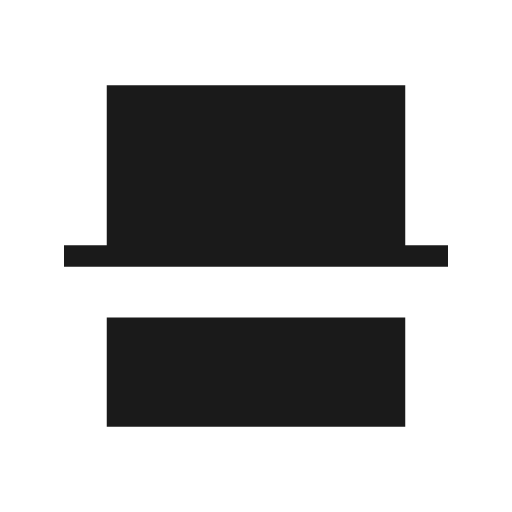 Split scene up sharp icon, sharp-cornered style, from Material Symbols Light