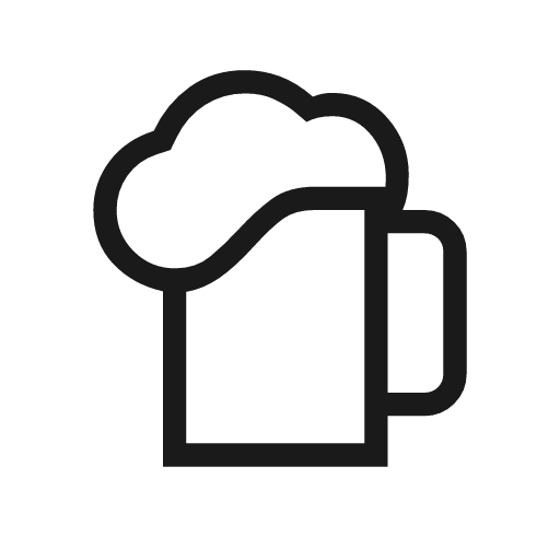Sports bar outline icon, outline style, from Material Symbols Light