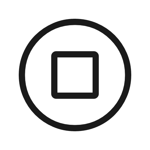 Square circle outline rounded icon, rounded style, from Material Symbols Light