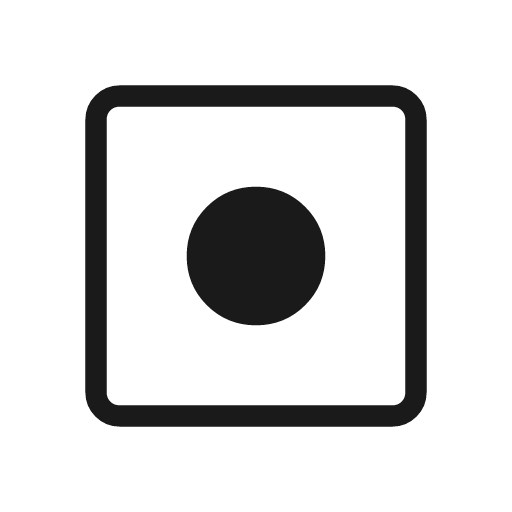 Square dot rounded icon, rounded style, from Material Symbols Light
