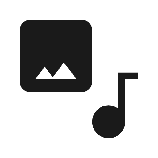 Stock media icon, solid style, from Material Symbols Light