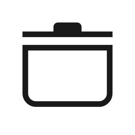 Stockpot outline icon, outline style, from Material Symbols Light