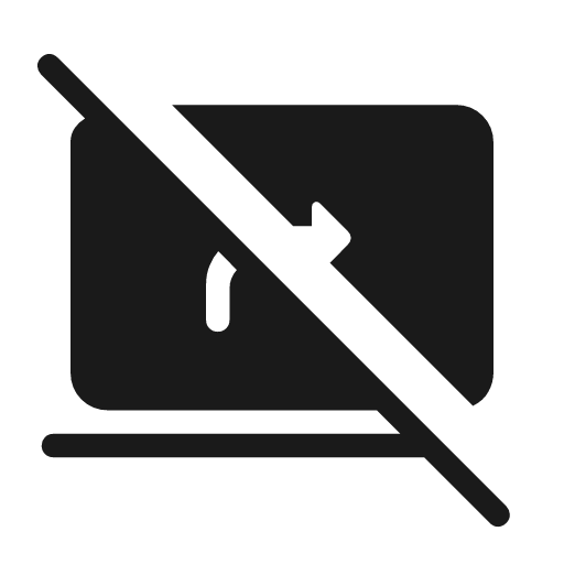Stop screen share rounded icon, rounded style, from Material Symbols Light
