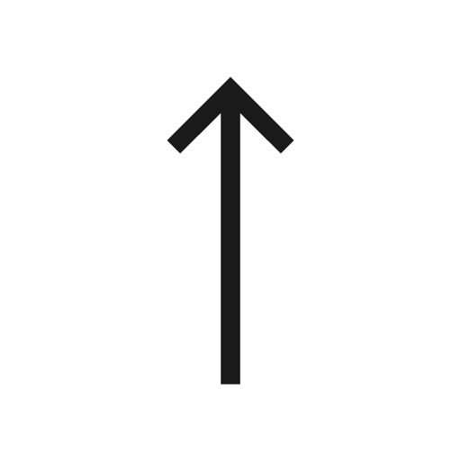 Straight icon, solid style, from Material Symbols Light