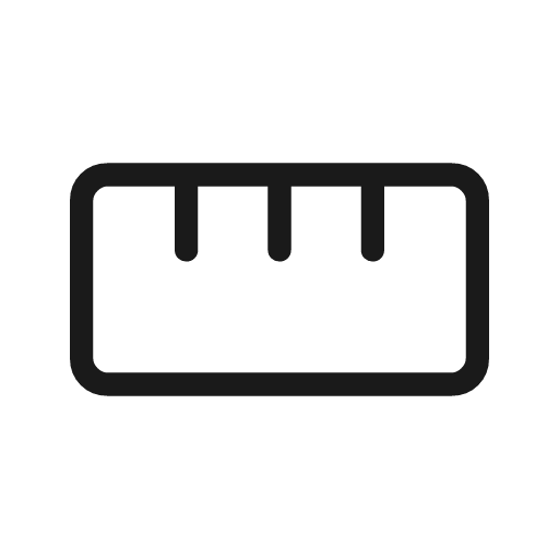 Straighten outline rounded icon, rounded style, from Material Symbols Light