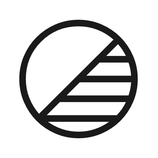 Stroke partial icon, solid style, from Material Symbols Light