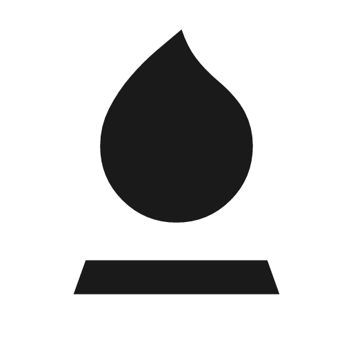Stylus brush sharp icon, sharp-cornered style, from Material Symbols Light