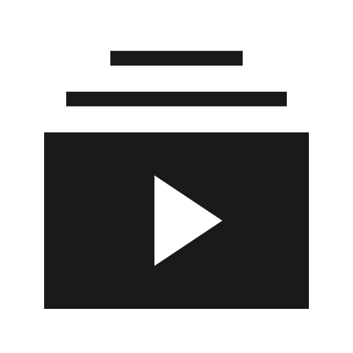 Subscriptions sharp icon, sharp-cornered style, from Material Symbols Light