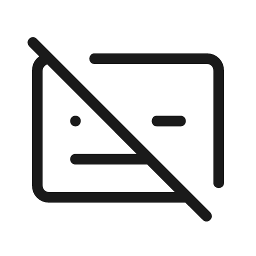 Subtitles off outline rounded icon, rounded style, from Material Symbols Light