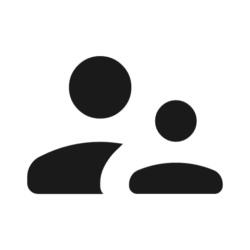 Supervisor account rounded icon, rounded style, from Material Symbols Light