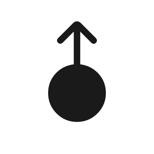 Swipe up alt rounded icon, rounded style, from Material Symbols Light