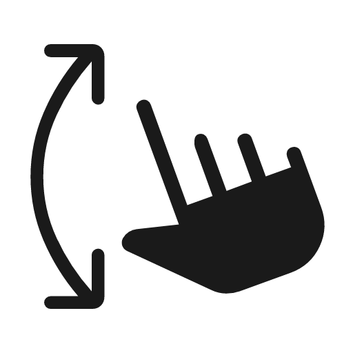 Swipe vertical rounded icon, rounded style, from Material Symbols Light