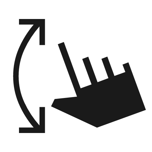 Swipe vertical sharp icon, sharp-cornered style, from Material Symbols Light