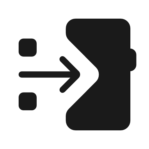 Switch access 3 rounded icon, rounded style, from Material Symbols Light