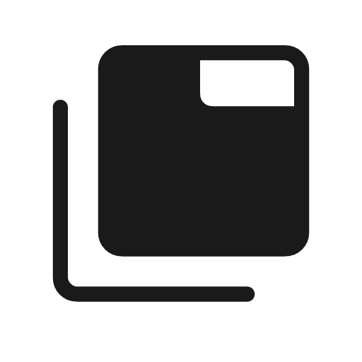 Tab group rounded icon, rounded style, from Material Symbols Light