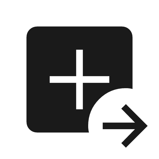 Tab new right icon, solid style, from Material Symbols Light