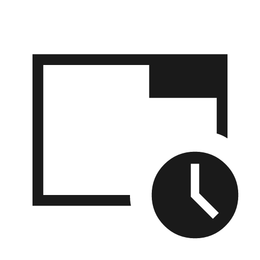 Tab recent outline sharp icon, sharp-cornered style, from Material Symbols Light