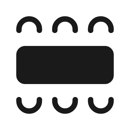Table large rounded icon, rounded style, from Material Symbols Light