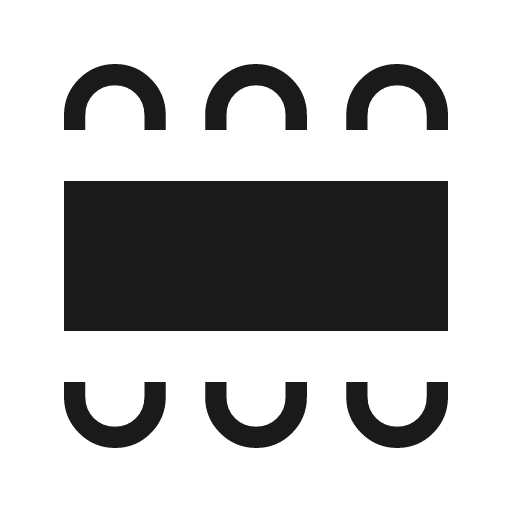Table large icon, solid style, from Material Symbols Light