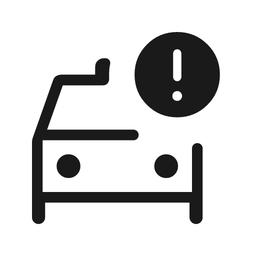 Taxi alert outline rounded icon, rounded style, from Material Symbols Light