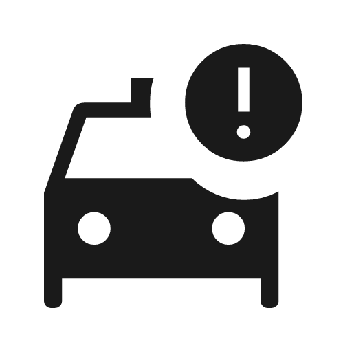 Taxi alert icon, solid style, from Material Symbols Light