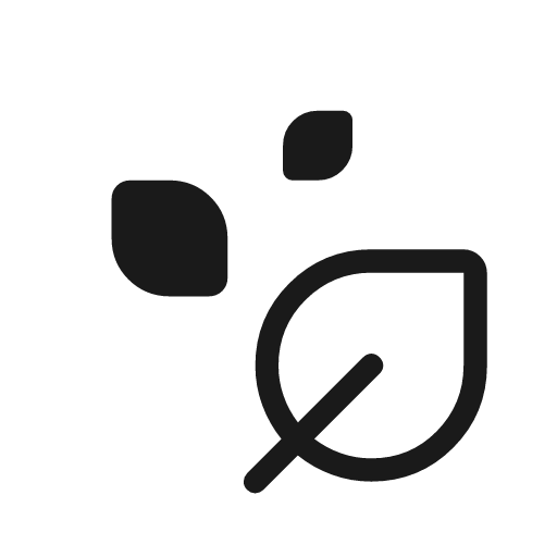 Temp preferences eco outline rounded icon, rounded style, from Material Symbols Light