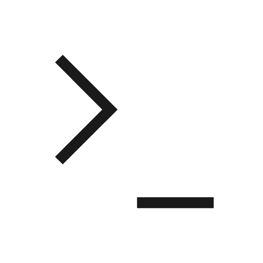 Terminal 2 icon, solid style, from Material Symbols Light