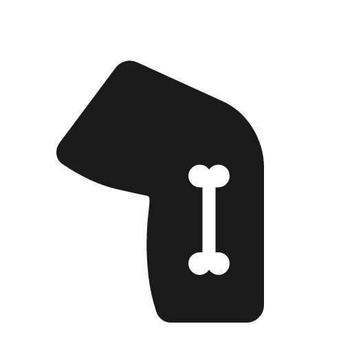 Tibia alt rounded icon, rounded style, from Material Symbols Light