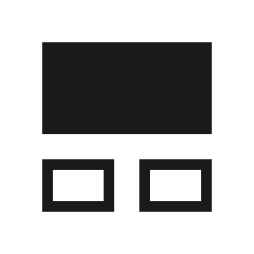 Tile large outline icon, outline style, from Material Symbols Light