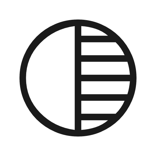 Tonality outline icon, outline style, from Material Symbols Light