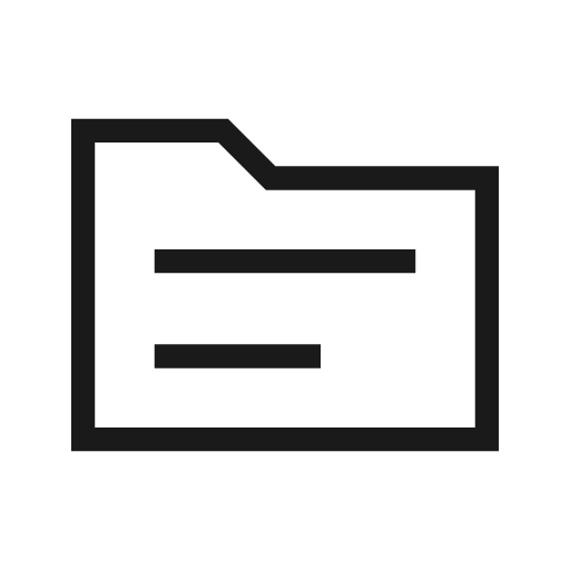 Topic outline sharp icon, sharp-cornered style, from Material Symbols Light
