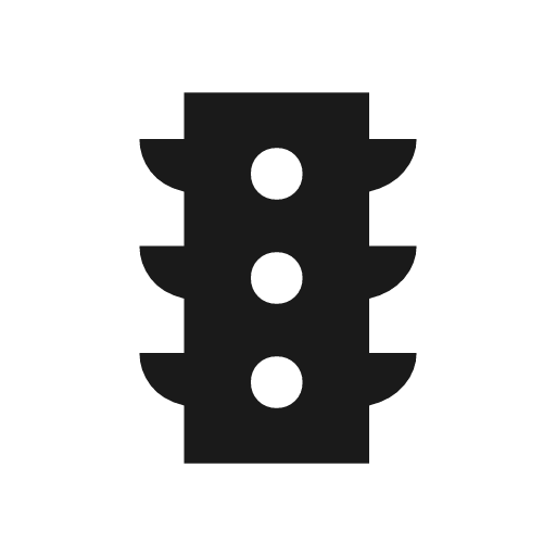 Traffic sharp icon, sharp-cornered style, from Material Symbols Light