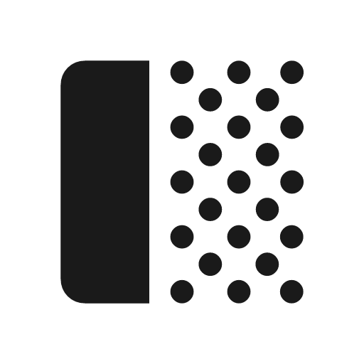 Transition fade icon, solid style, from Material Symbols Light