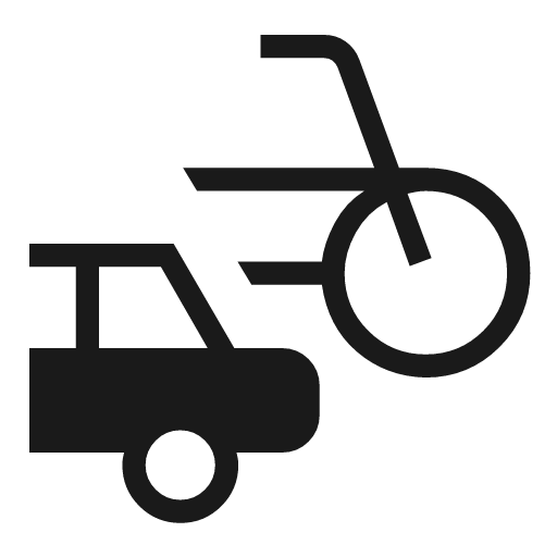 Transportation icon, solid style, from Material Symbols Light
