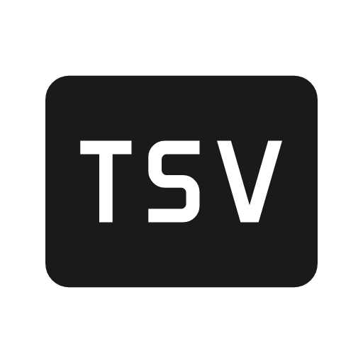 Tsv icon, solid style, from Material Symbols Light