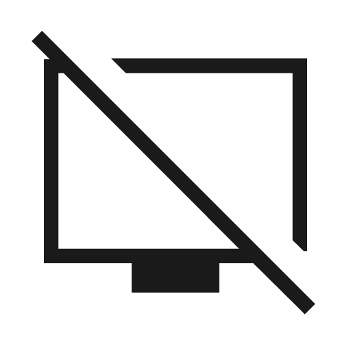 Tv off outline sharp icon, sharp-cornered style, from Material Symbols Light